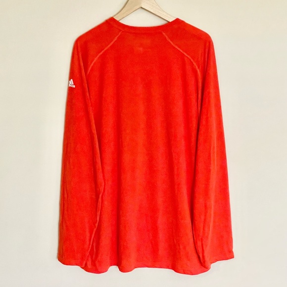 NEW Adidas Miami Hurricanes Basketball Long Sleeve Orange Ultimate Tee Men’s XXL - Picture 6 of 7
